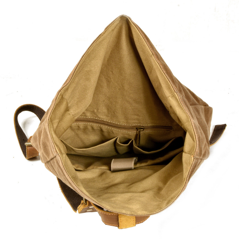 New simple and retro wax canva - đánh giá và giá Canvas Backpack Casual