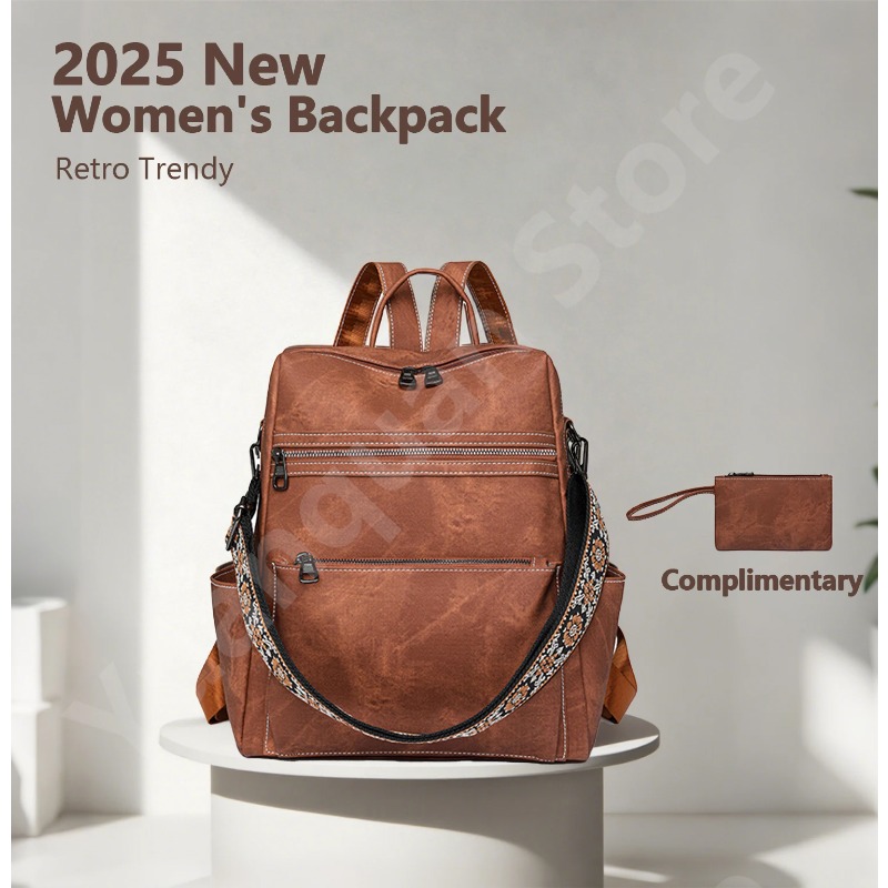 2026 New Women's PU Leather Wa - đánh giá và giá Travel Backpack Anti Theft