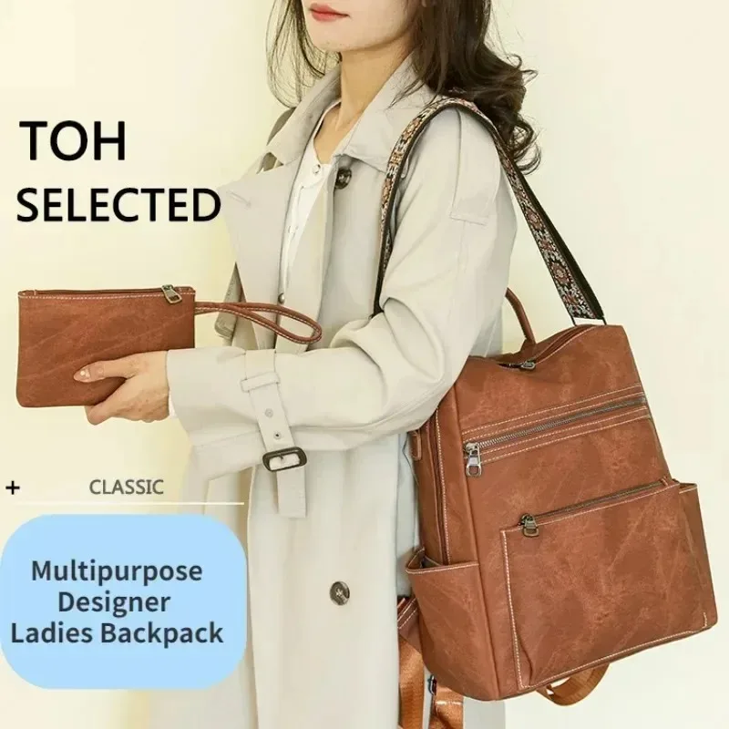 2026 New Women's PU Leather Wa - đánh giá và giá Travel Backpack Anti Theft