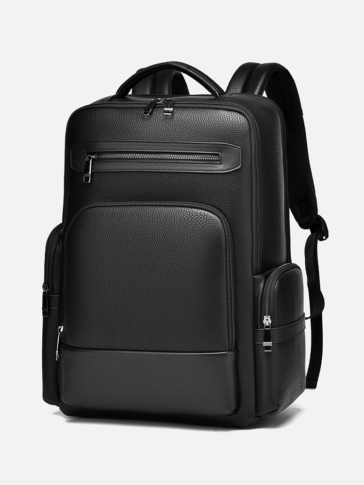 Men's Fashion Backpack PU Leat - đánh giá và giá Laptop Backpack 15.6