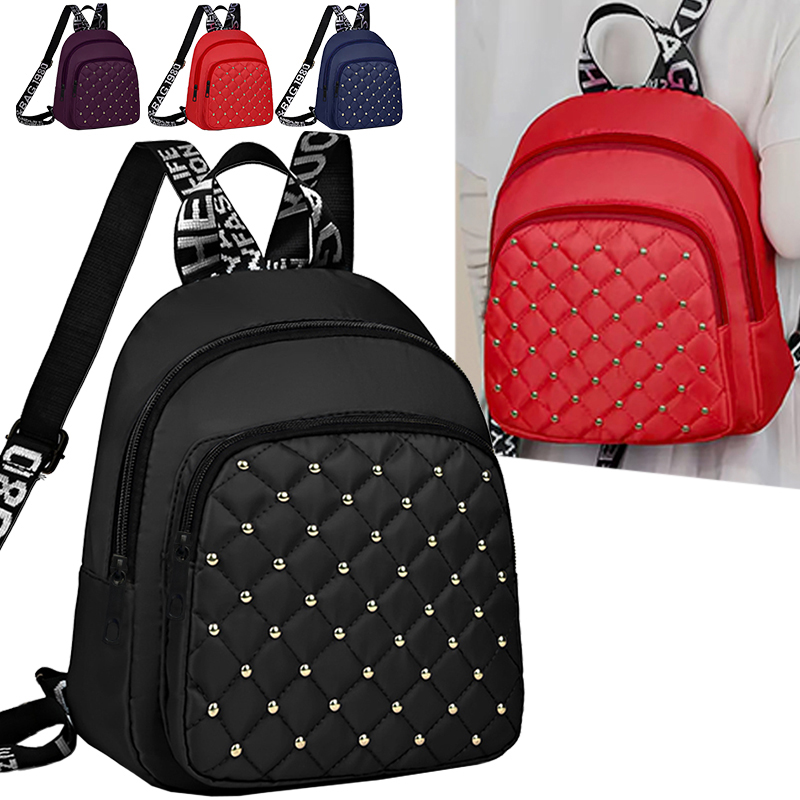 Chic Stylish Studded Backpack  - đánh giá và giá Canvas Backpack Casual