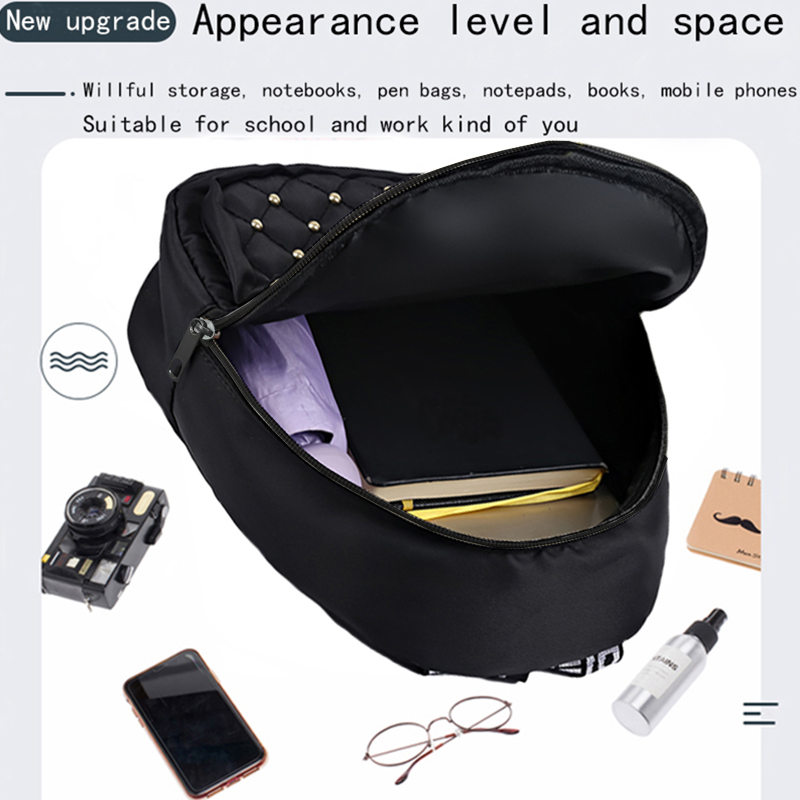 Chic Stylish Studded Backpack  - đánh giá và giá Canvas Backpack Casual