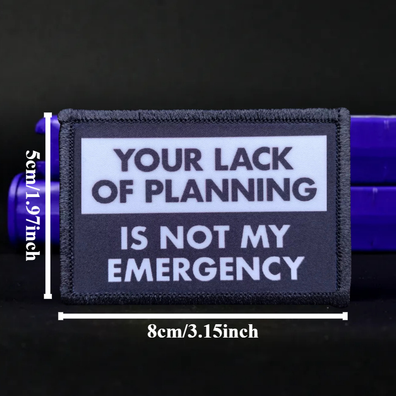 Not My Emergency Funny Patch G - đánh giá và giá Rucksack Military Style