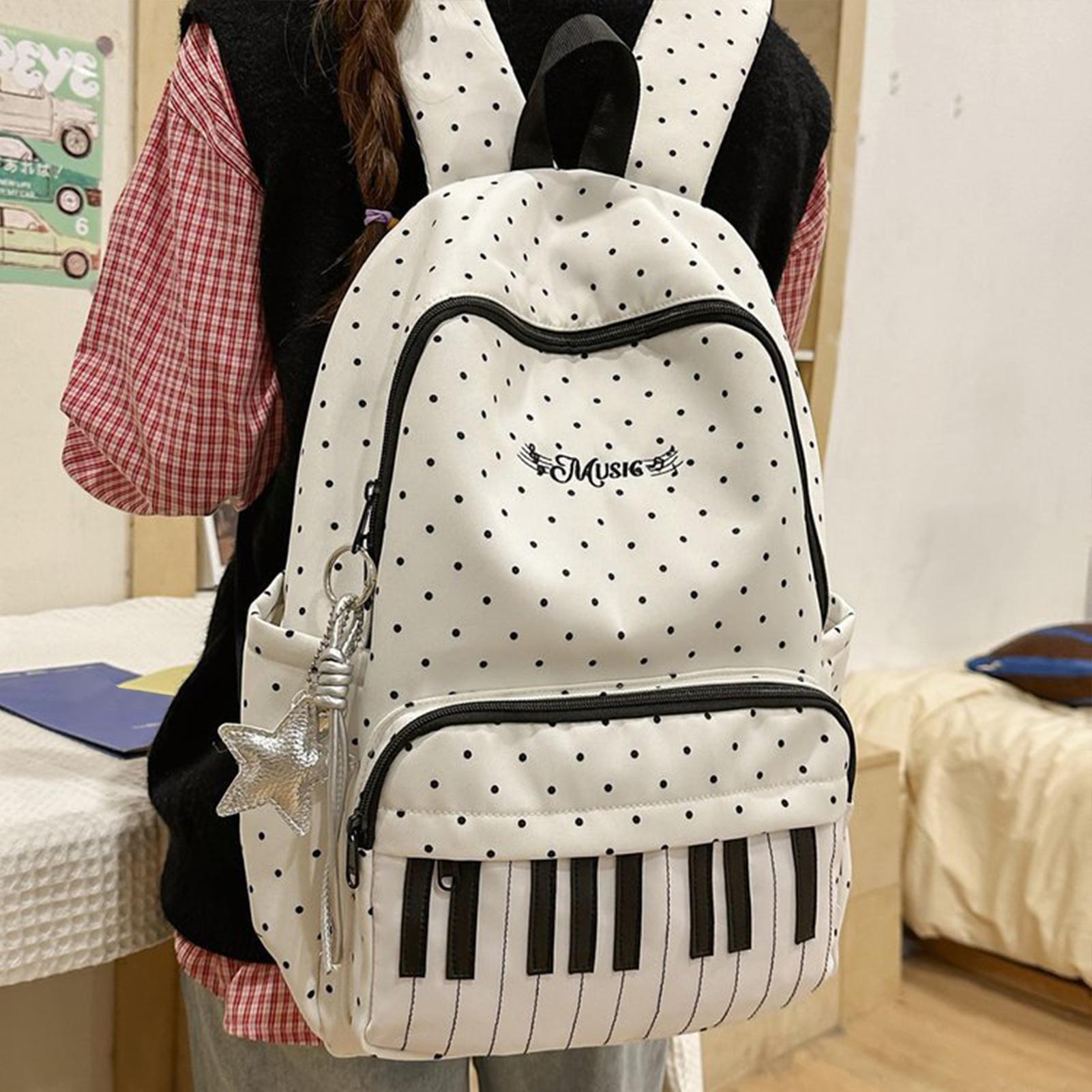 Travel Backpack | Piano Print  - đánh giá và giá Fashion Backpack Women